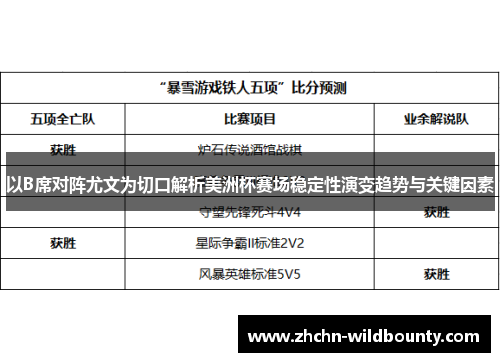 以B席对阵尤文为切口解析美洲杯赛场稳定性演变趋势与关键因素 以B席对阵尤文为切口解析美洲杯赛场稳定性演变趋势与关键因素